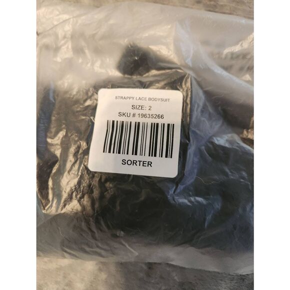 NWT Torrid Curve Size 2 Strappy Black Lace Lingerie Teddy Bodysuit - Picture 4 of 4